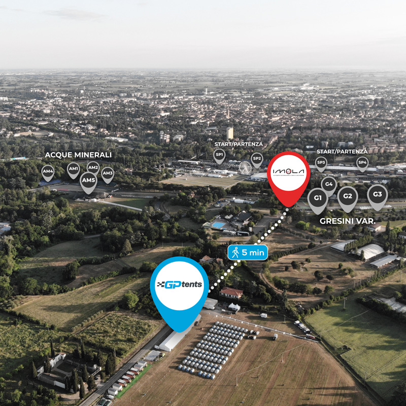 Campeggio con bella vista | Campeggio e hotel ufficiale | Emilia-Romagna | Autodromo Enzo e Dino Ferrari | F1 Imola Italia
